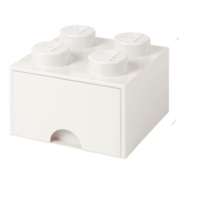 LEGO STORAGE BOX 4 Úložný box bílý s šuplíky