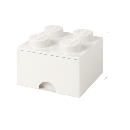 LEGO STORAGE BOX 4 Úložný box bílý s šuplíky