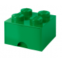 LEGO STORAGE BOX 4 Úložný box zelený s šuplíky
