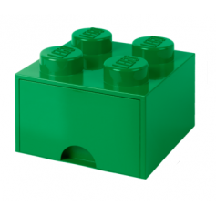 LEGO® STORAGE BOX 4 Úložný box zelený s šuplíky