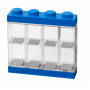 LEGO sběratelská vitrínka na 8 minifigurek - modrá